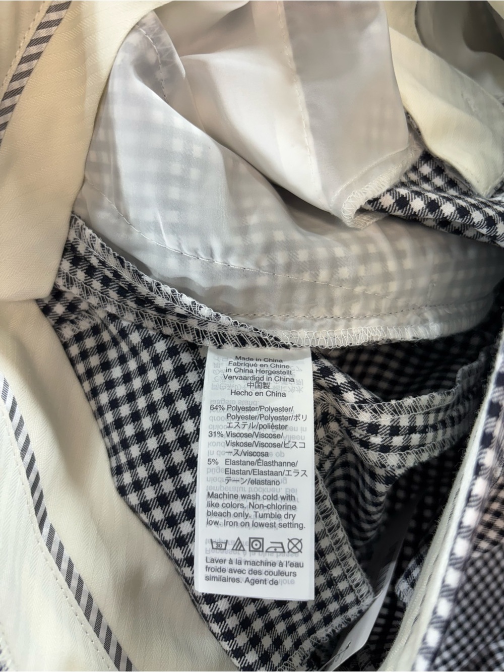NWT J. Crew Women’s Size 2 Black-White Gingham Checkered Cameron Pants - Picture 9 of 11